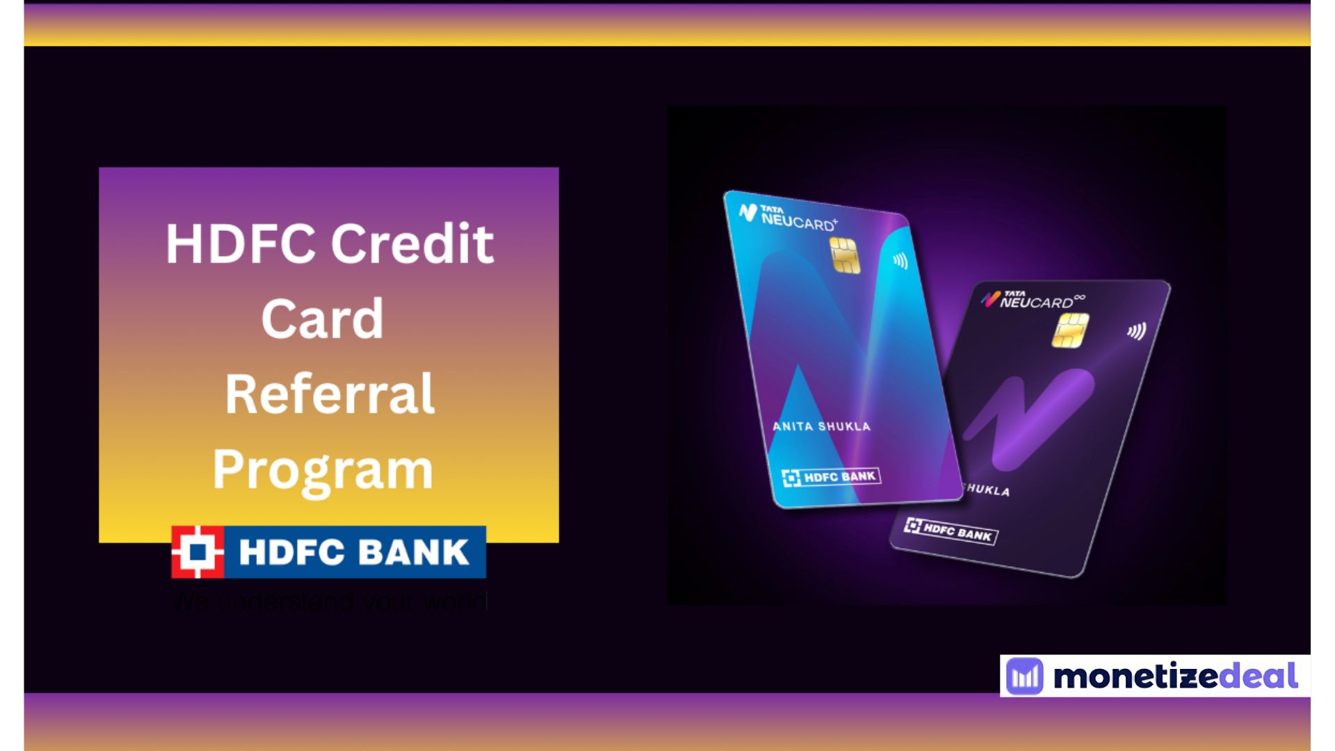 HDFC credit card referral program