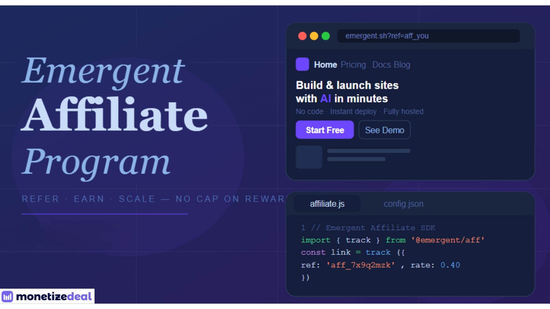 Emergent affiliate program